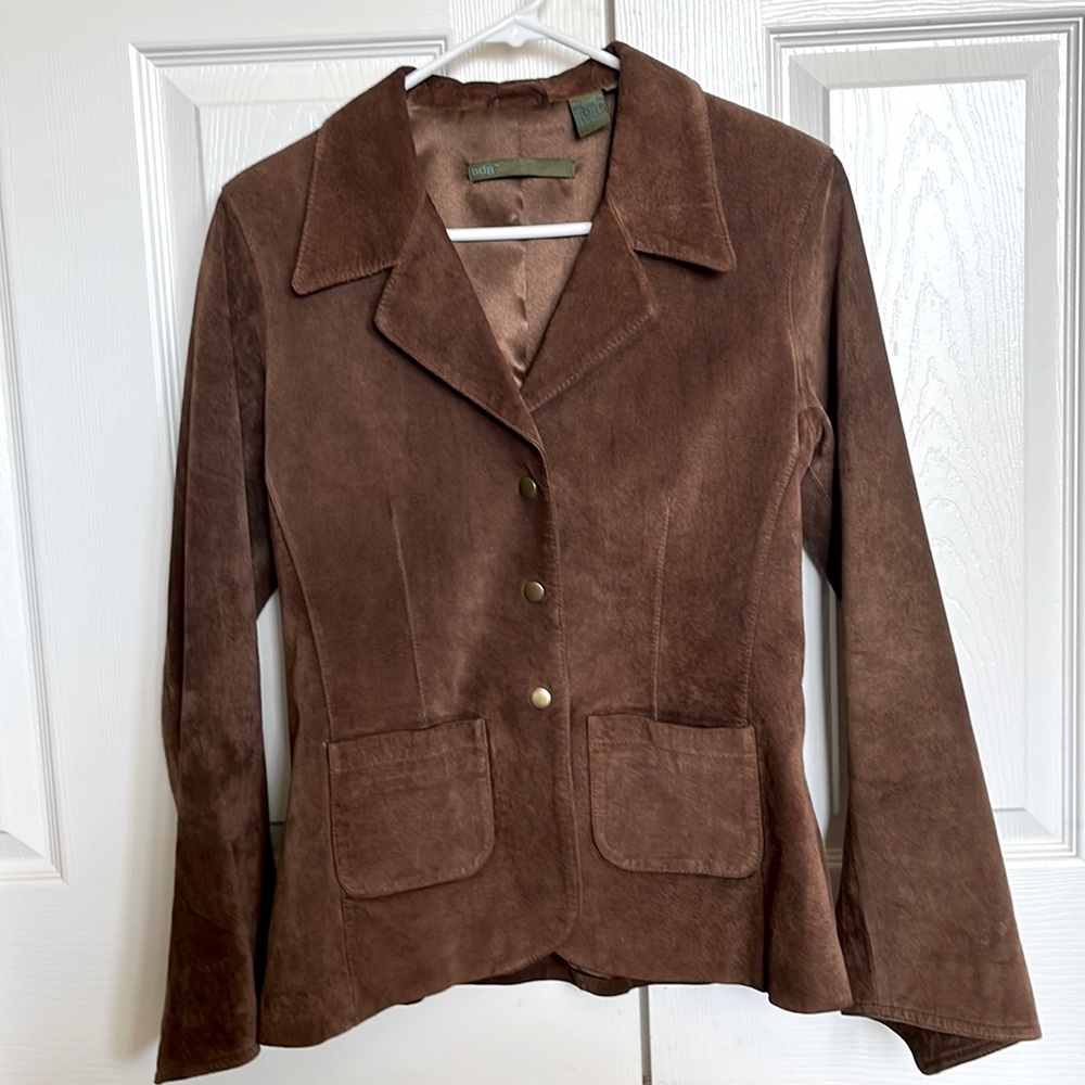 Vintage Urban Outfitters BDG Brown Suede Leather Jacket